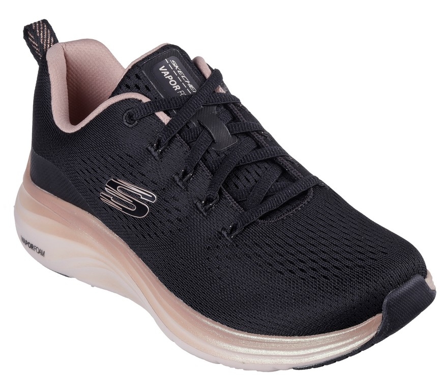 Skechers 150025_BKRG fekete-rosegold noi cipo